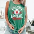 Proud Baseball Mom For Women Mom Baseball Mama Comfort Colors Tank Top Violet