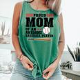 Proud Mom Of An Awesome Baseball Player Baseball Mom Comfort Colors Tank Top Violet