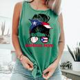 Puerto Rico Baseball Mom Messy Bun Boricua Comfort Colors Tank Top Violet Puerto Rico Baseball Mom Messy Bun Boricua Comfort Colors Tank Top Violet