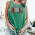 Retro Checkered Tired But Caffeinated Baseball Mom Leopard Comfort Colors Tank Top Violet Retro Checkered Tired But Caffeinated Baseball Mom Leopard Comfort Colors Tank Top Violet