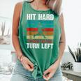 Retro Hit Hard Run Fast Turn Left Baseball Lover Comfort Colors Tank Top Violet Retro Hit Hard Run Fast Turn Left Baseball Lover Comfort Colors Tank Top Violet