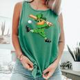 Retro Leprechaun Baseball St Patricks Day Sport Men Boy Kids Comfort Colors Tank Top Violet