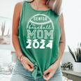 Senior Baseball MOM 2024 Graduation Caps Comfort Colors Tank Top Violet Senior Baseball MOM 2024 Graduation Caps Comfort Colors Tank Top Violet