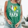Senior Papa Class Of 2026 Baseball Softball Graduation Heart Comfort Colors Tank Top Violet
