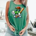 Shamrock Baseball St Patrick's Day Kids Boys Toddlers Premium Tri-Blend Comfort Colors Tank Top Violet