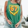Six Seven 67 Meme Gen Alpha Slang Baseball 101 Comfort Colors Tank Top Violet