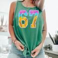 Six Seven Baseball Drip Comfort Colors Tank Top Violet Six Seven Baseball Drip Comfort Colors Tank Top Violet