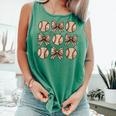 Soccer Bow Game Day Baseball Coquette Bow Women Girls Comfort Colors Tank Top Violet Soccer Bow Game Day Baseball Coquette Bow Women Girls Comfort Colors Tank Top Violet
