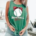 Softball Baseball Mom Floral Tee Mother's Day Comfort Colors Tank Top Violet Softball Baseball Mom Floral Tee Mother's Day Comfort Colors Tank Top Violet