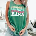 Somebody's Loudmouth Baseball Mama Baseball Mom Premium Comfort Colors Tank Top Violet