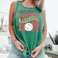 Somebody's Loudmouth Baseball Mom Baseball Comfort Colors Tank Top Violet