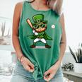 St Patrick’s Day Leprechaun Baseball Irish Graphic Comfort Colors Tank Top Violet