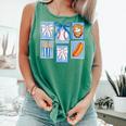 Stamps Coquette Bow Baseball Kids Youth Girls Baseball Mom Comfort Colors Tank Top Violet