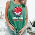 Stealing Hearts And Bases Baseball Player Valentine's Day Comfort Colors Tank Top Violet Stealing Hearts And Bases Baseball Player Valentine's Day Comfort Colors Tank Top Violet