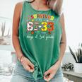 I Survived 6733 Days Of 3rd Grade Baseball Football 100 Day Comfort Colors Tank Top Violet I Survived 6733 Days Of 3rd Grade Baseball Football 100 Day Comfort Colors Tank Top Violet