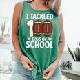 I Tackled 100 Days Of School Baseball Player Kids Teacher Comfort Colors Tank Top Violet I Tackled 100 Days Of School Baseball Player Kids Teacher Comfort Colors Tank Top Violet
