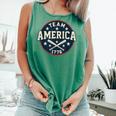 Team America 1776 4th Of July Patriotic Baseball Comfort Colors Tank Top Violet Team America 1776 4th Of July Patriotic Baseball Comfort Colors Tank Top Violet
