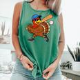 Turkey Baseball Thanksgiving Sports Humor Men Boy Kids Comfort Colors Tank Top Violet Turkey Baseball Thanksgiving Sports Humor Men Boy Kids Comfort Colors Tank Top Violet
