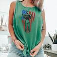 US Flag Baseball Player Batter Sport Lover Team Coach Family Comfort Colors Tank Top Violet