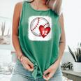Womens Bleached Custom Baseball Mom Number 32 Heart For Mom Comfort Colors Tank Top Violet Womens Bleached Custom Baseball Mom Number 32 Heart For Mom Comfort Colors Tank Top Violet