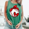 Womens Custom Baseball Mom Number 8 Heart For Mom Mommy Premium Comfort Colors Tank Top Violet Womens Custom Baseball Mom Number 8 Heart For Mom Mommy Premium Comfort Colors Tank Top Violet