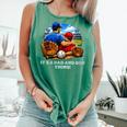 Women's Father Son Baseball Father's Day Comfort Colors Tank Top Violet