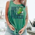 Youth Baseball Catcher Humor Don’t Get In A Pickle Comfort Colors Tank Top Violet