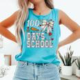 100 Days Of School Baseball 100th Day Of School Coquette Bow Comfort Colors Tank Top Light Green