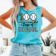 100 Days Of School Baseball Camo Boys School Teacher Comfort Colors Tank Top Light Green