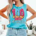 100 Days Of School Baseball Drip 100th Day Of School Comfort Colors Tank Top Light Green