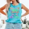 100 Days Of School Baseball Ice Cream Drip 100th Day Player Comfort Colors Tank Top Light Green