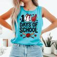 100 Days Of School Coquette Bow Baseball 100th Day Girl Kid Comfort Colors Tank Top Light Green