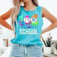 100 Days Of School Dripping Baseball Boys Kids Teacher Comfort Colors Tank Top Light Green