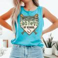 100 Days Of School Home Plate Camo Baseball Dripping Boys Comfort Colors Tank Top Light Green
