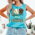 100 Days Of School Teacher Camo Baseball Boys Toddler Kids Comfort Colors Tank Top Light Green