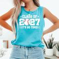 2027 Back To School Baseball 2027 Graduation Class Of 2027 Comfort Colors Tank Top Light Green