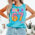 6 7 Mason Baseball Drip Number 67 Player Or 67th Birthday Comfort Colors Tank Top Light Green 6 7 Mason Baseball Drip Number 67 Player Or 67th Birthday Comfort Colors Tank Top Light Green