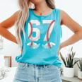 67 Six Seven Number 6 7 Meme Baseball Six Seven For Boys Men Comfort Colors Tank Top Light Green