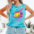 8th Birthday Baseball Ice Cream Drip 8 Years Old Girls B-Day Comfort Colors Tank Top Light Green