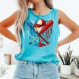 American Baseball Drip Graffiti Ball And Bat Comfort Colors Tank Top Light Green American Baseball Drip Graffiti Ball And Bat Comfort Colors Tank Top Light Green