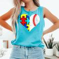 Autism Baseball Heart Autism Puzzle Baseball Mom Comfort Colors Tank Top Light Green Autism Baseball Heart Autism Puzzle Baseball Mom Comfort Colors Tank Top Light Green