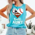 Ball Aunt Heart Football Baseball Hockey Game Day Comfort Colors Tank Top Light Green Ball Aunt Heart Football Baseball Hockey Game Day Comfort Colors Tank Top Light Green