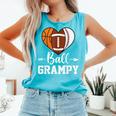 Ball Grampy Basketball Football Baseball Player Comfort Colors Tank Top Light Green