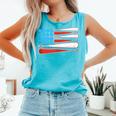 Baseball American Flag Patriotic USA Pride Comfort Colors Tank Top Light Green Baseball American Flag Patriotic USA Pride Comfort Colors Tank Top Light Green