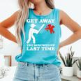 Baseball Anti Valentine Humor Cupid Joke Men Women Comfort Colors Tank Top Light Green