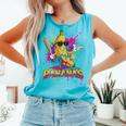 Baseball Banana Splatter Sports Kids Teens Premium Tri-Blend Comfort Colors Tank Top Light Green