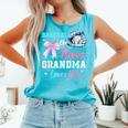 Baseball Or Bows Your Grandma Loves You Gender Reveal Comfort Colors Tank Top Light Green Baseball Or Bows Your Grandma Loves You Gender Reveal Comfort Colors Tank Top Light Green