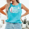 Baseball Catcher Eat Sleep Repeat Youth Boys Men Comfort Colors Tank Top Light Green Baseball Catcher Eat Sleep Repeat Youth Boys Men Comfort Colors Tank Top Light Green
