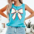 Baseball Coquette Bow Cute Baseball Game Comfort Colors Tank Top Light Green Baseball Coquette Bow Cute Baseball Game Comfort Colors Tank Top Light Green