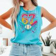 Baseball Drip 6 7 Number 67 Six Seven Meme Boys Kids Comfort Colors Tank Top Light Green Baseball Drip 6 7 Number 67 Six Seven Meme Boys Kids Comfort Colors Tank Top Light Green